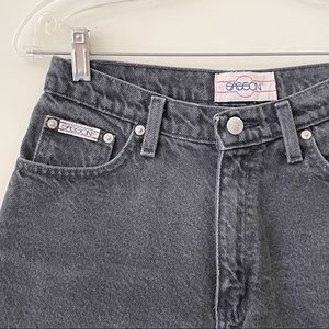 Sasson Vintage Style Black Washed Mom Jean Shorts Size 9/10